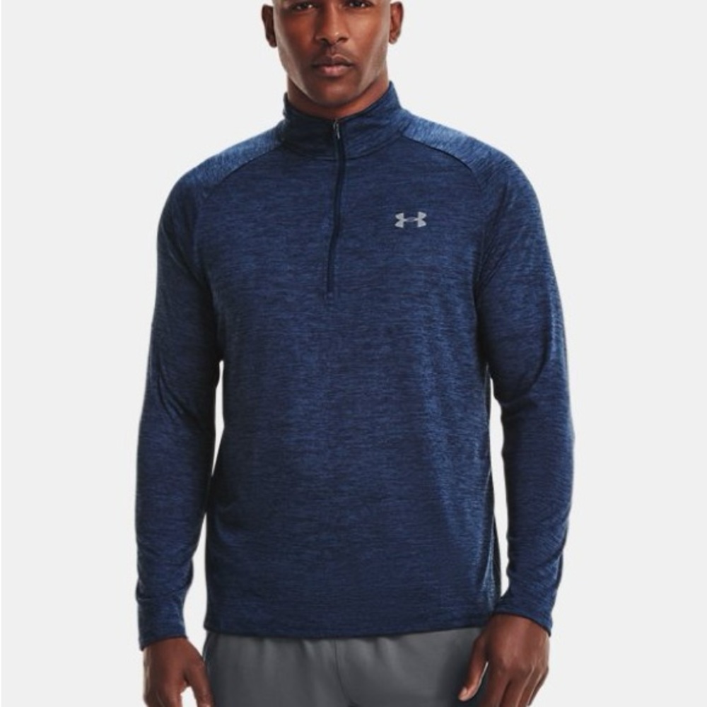 Under Armour Men's Blue Quarter-Zip Cold Gear Jacket
